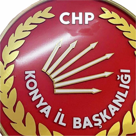 Chp Konya İl Başkanlığı Metal Çelenk